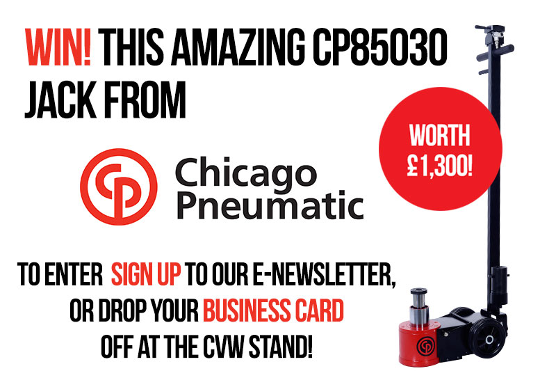 WIN! Chicago Pneumatic are giving away a CP85030 hydraulic jack