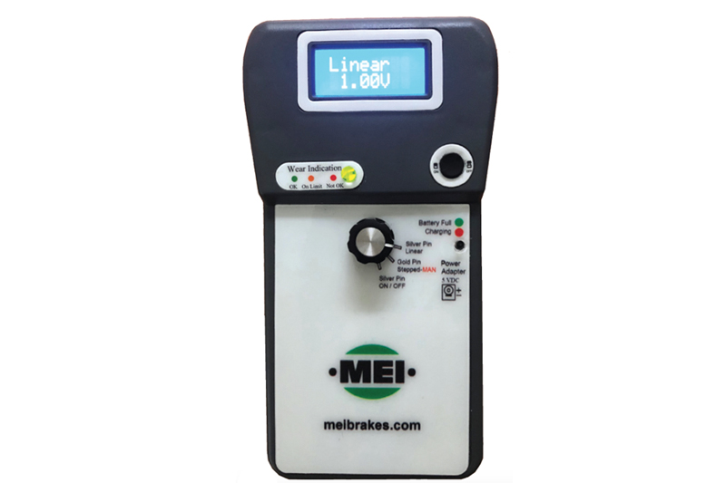 MEI details inspection of pad wear sensors