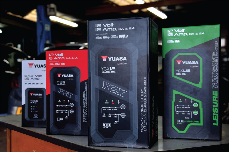 Yuasa launches automatic smart battery chargers