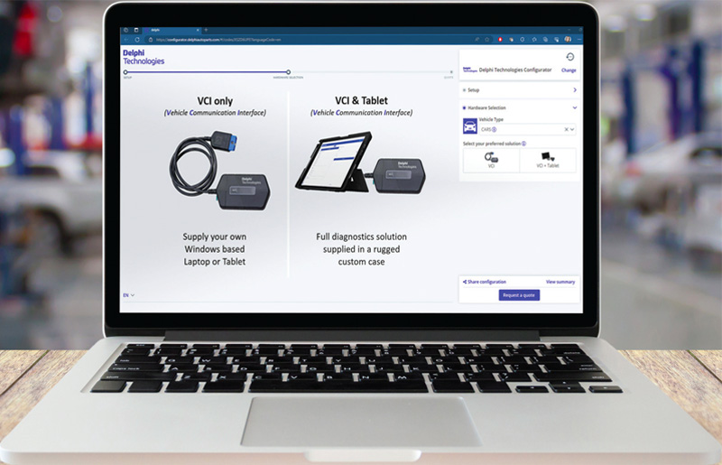 Delphi unveils its new online configurator