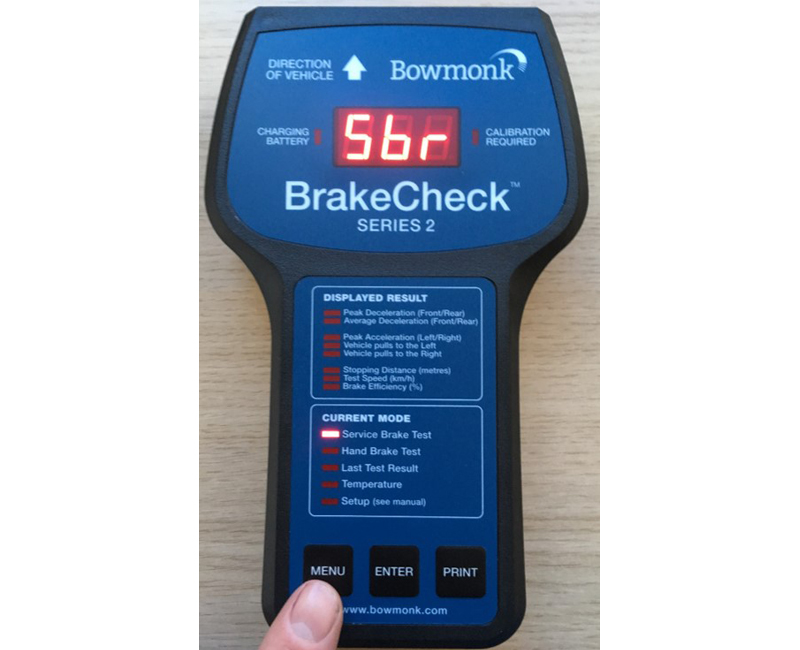 How to conduct a brake decelerometer test