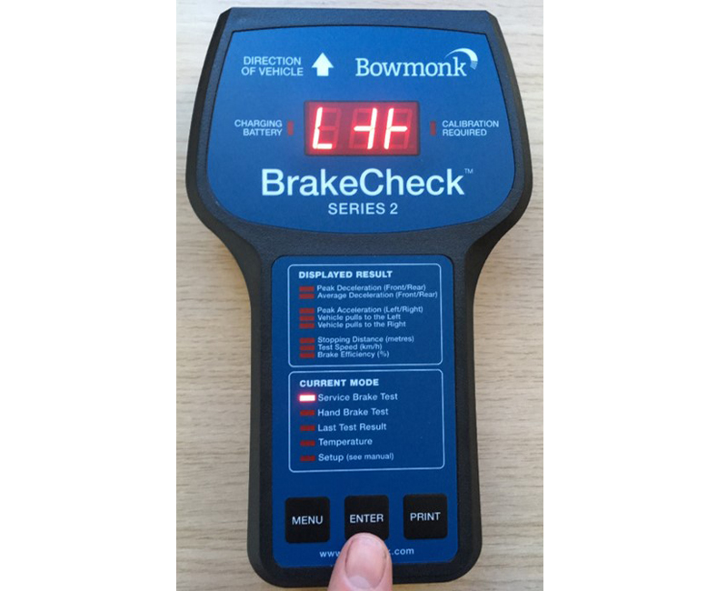 How to conduct a brake decelerometer test