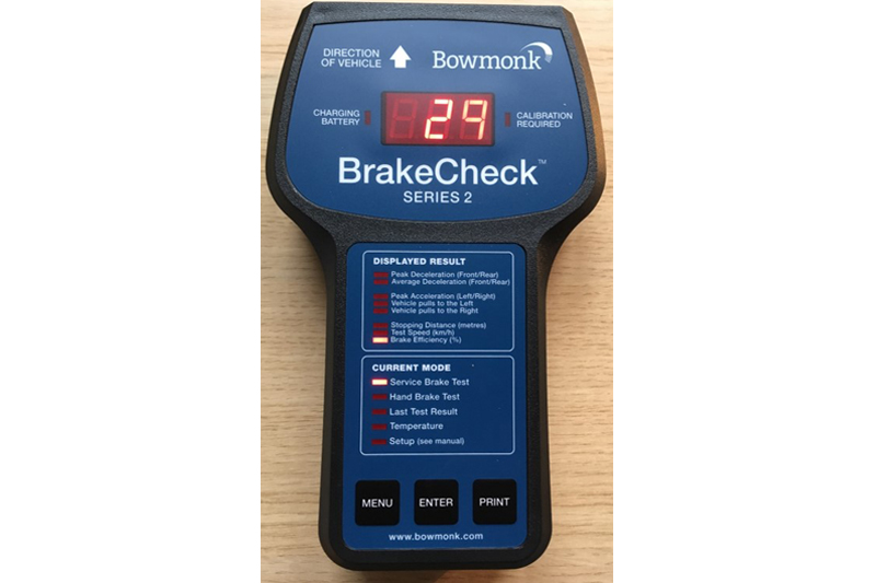 How to conduct a brake decelerometer test