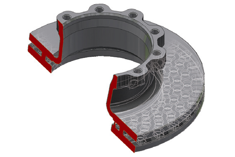 The features of solid and vented brake discs