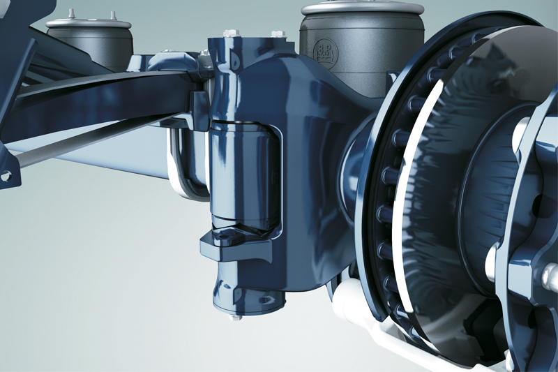 What are the benefits of self-steering axles?