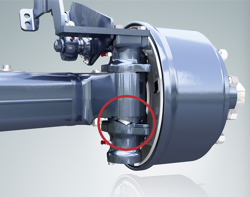 What are the benefits of self-steering axles?