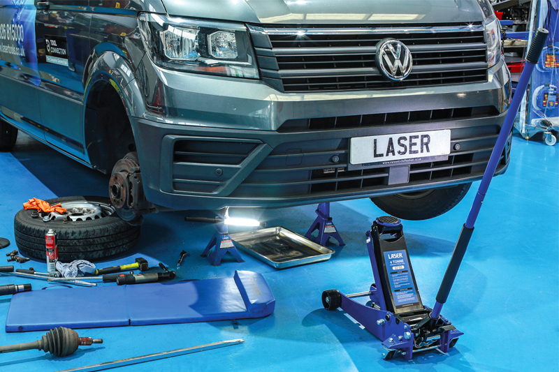 Laser Tools outlines its five new trolley jacks