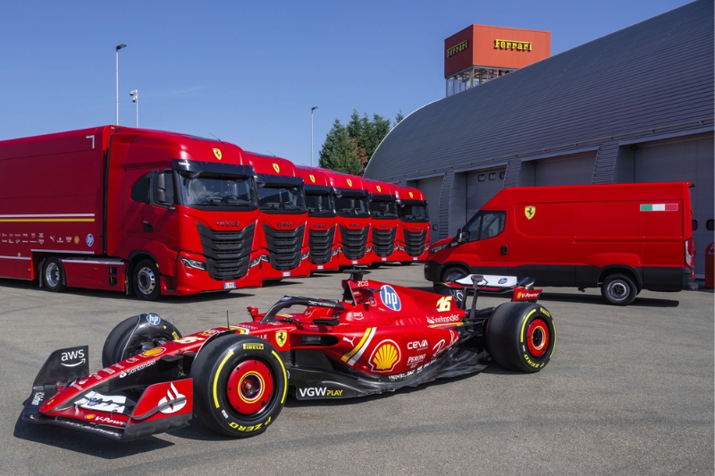 IVECO delivers 15 S-Way trucks for Ferrari