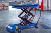 Laser Tools showcases its EV battery lifting table